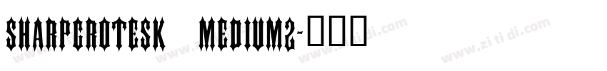SharpGrotesk Medium2字体转换